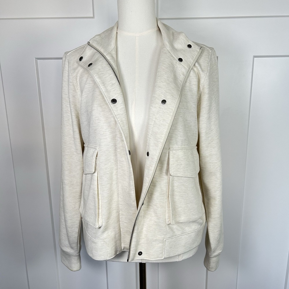 Calia by Carrie Underwood Athleisure Knit Cream Ivory Jacket‎ Size Medium